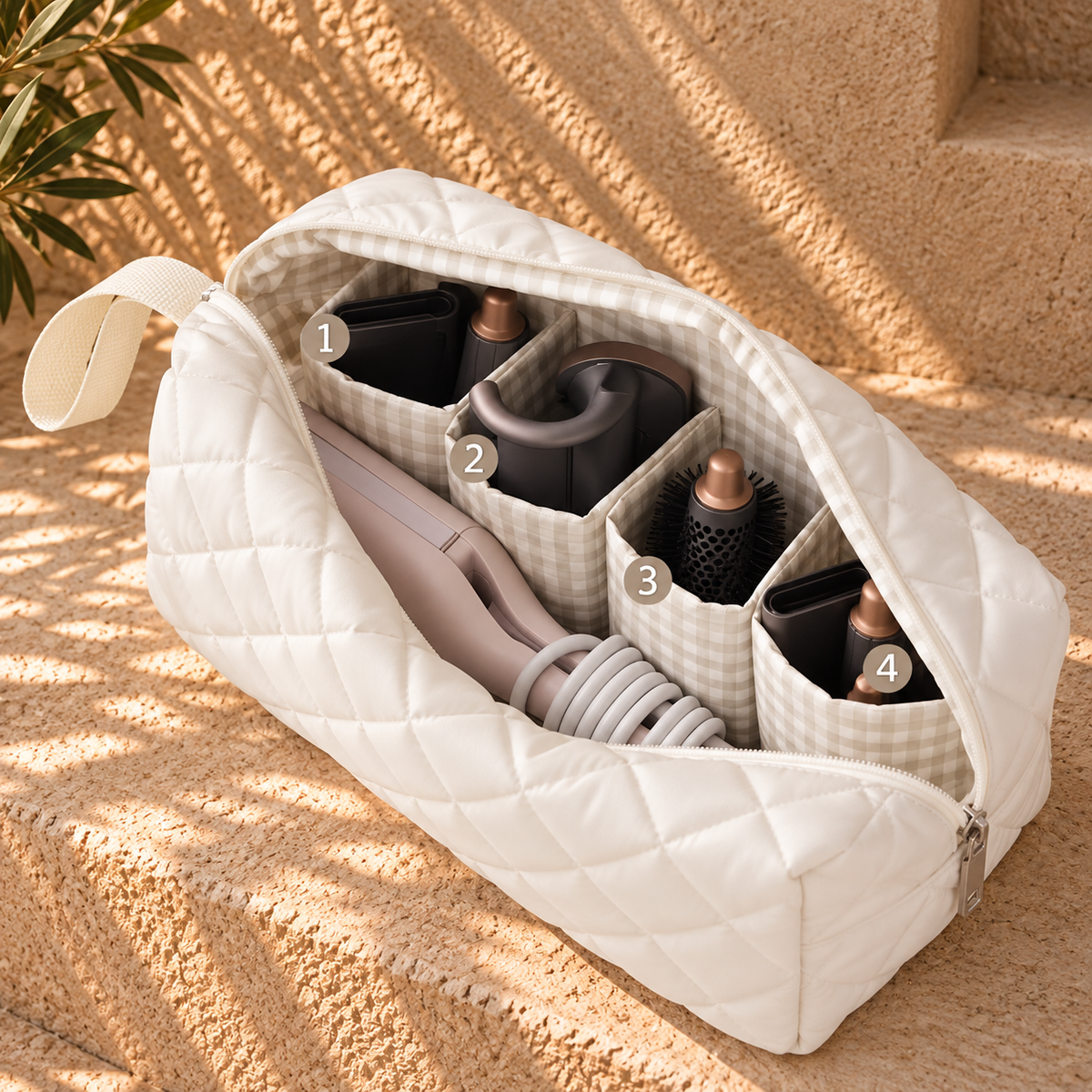 Personalised Hair Tools Travel Bag | Hair Styler Organiser