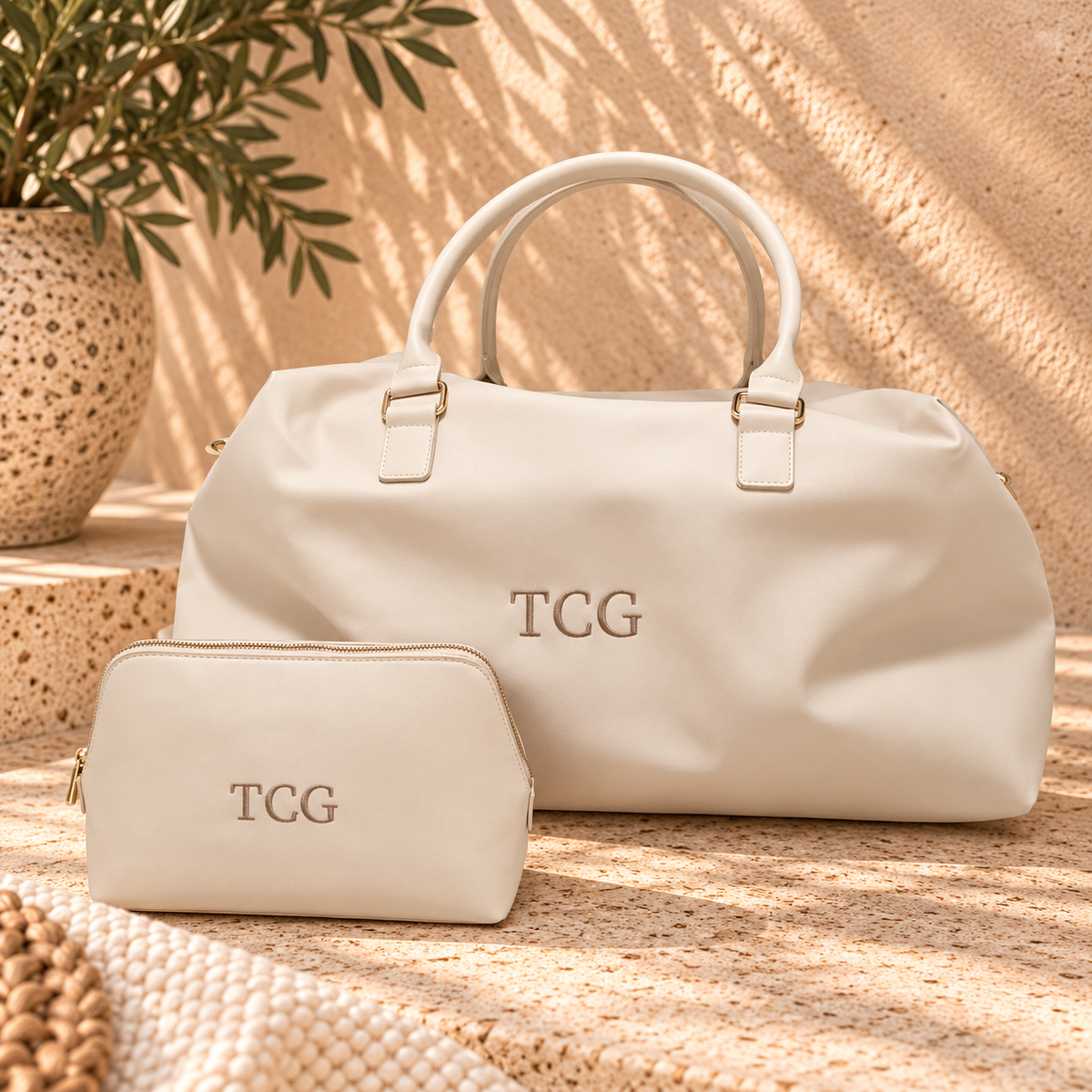 Personalised Weekend Bag | Embroidered Initial Travel Holdall
