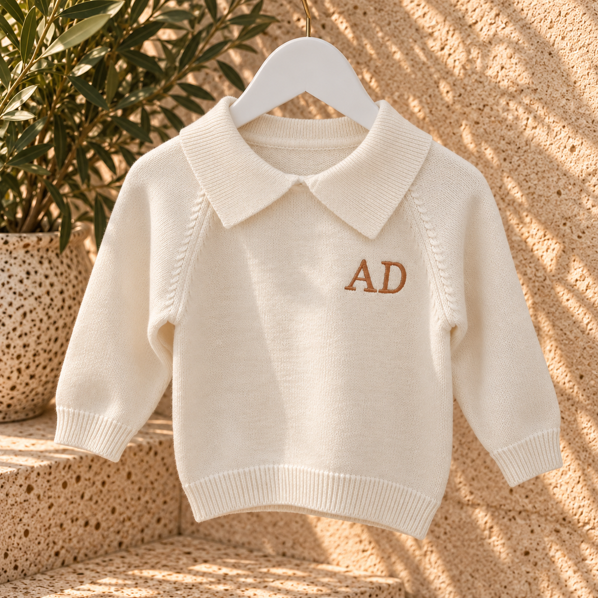 Personalised Kids Knit Jumper | Embroidered Children's Jumper