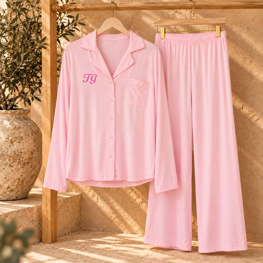 Personalised Pink Pyjamas | Women's Pyjama Set