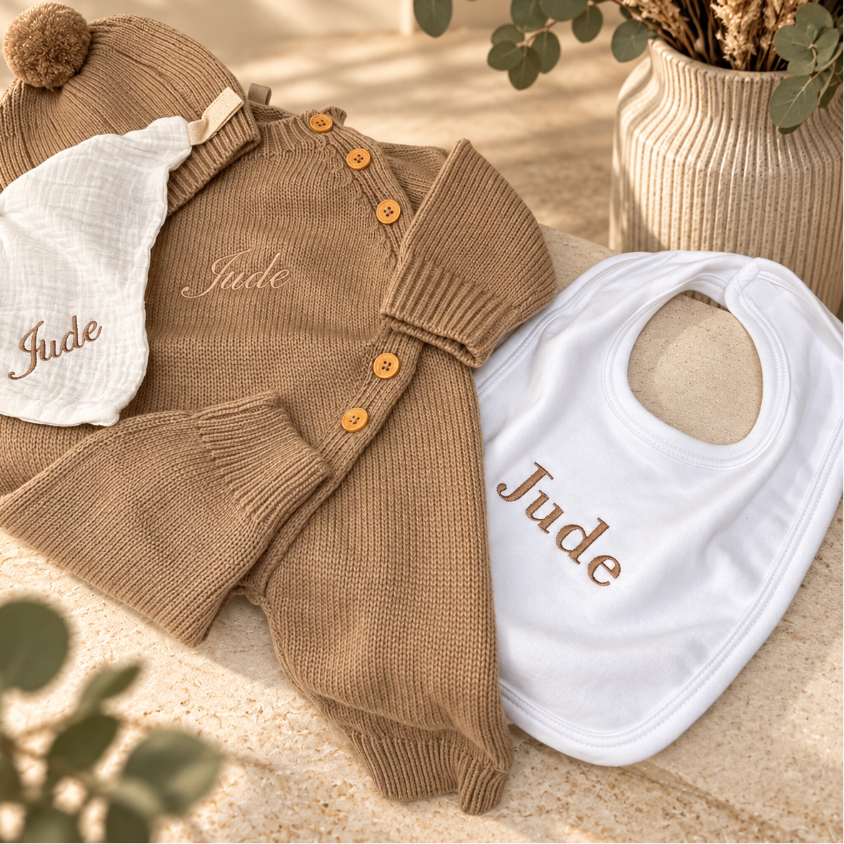 Personalised Baby Bib | Newborn Feeding Bib
