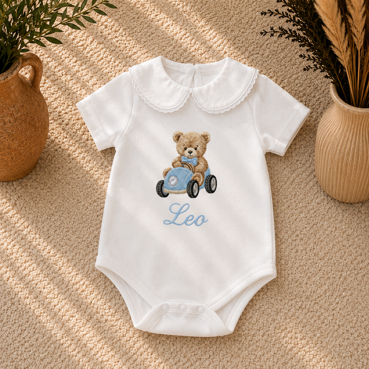 Personalised Baby Romper | Embroidered Baby Gift