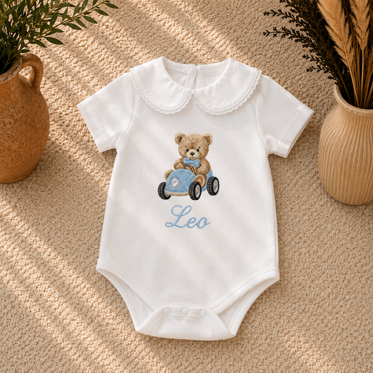 Gepersonaliseerde babyromper | Geborduurd kraamcadeau